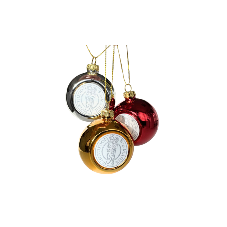 Lot de 3 boules de Noël ISM
